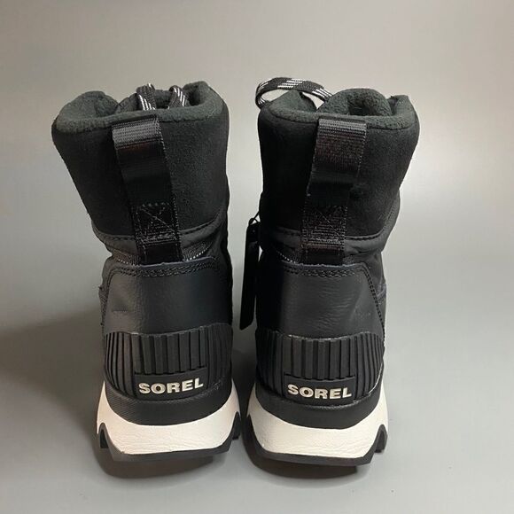 Sorel Kinetic Sport Boots Black Waterproof Conquest Snow Boots - Picture 4 of 5
